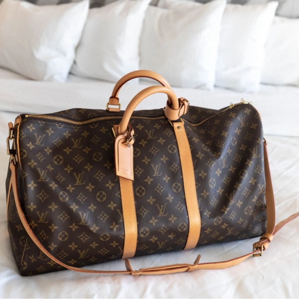 Louis Vuitton 55 monogram duffle bag